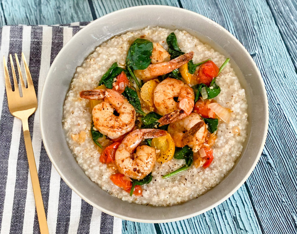 Shrimp & Barley Grits Chef Jamika
