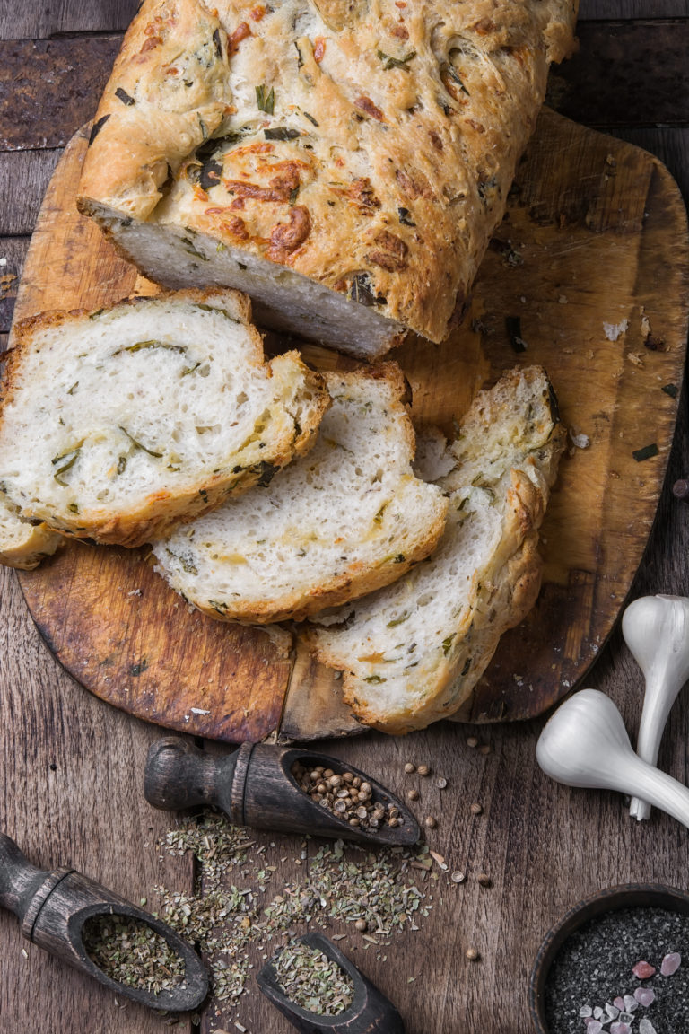 Italian Herbs & Cheese Bread – Chef Jamika